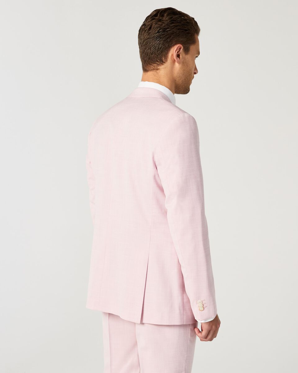 Mens Light Pink Tailored Suit Jacket